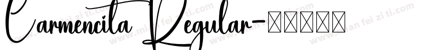 Carmencita Regular字体转换